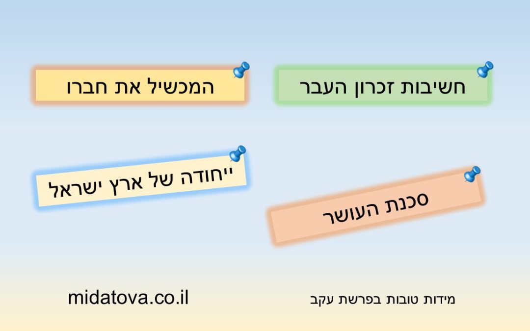 מידות טובות בפרשת "עקב"